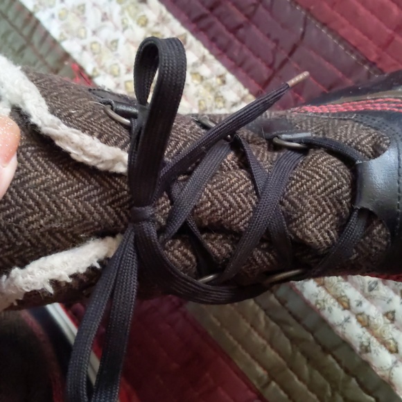 SOREL* Tivoli Li herringbone fleece lined tie up waterproof winter boots - Picture 11 of 12